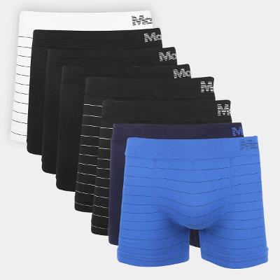 Kit Cueca Boxer Mash Listrada Masculina 8 Peças
