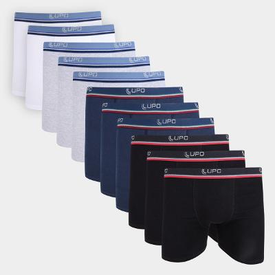 Kit 10 Cuecas Boxer Esp. Lupo Masculina