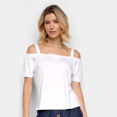 Blusas Naif Ombro a Ombro Feminina