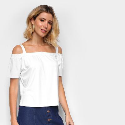 Blusa Naif Ombro a Ombro Feminina