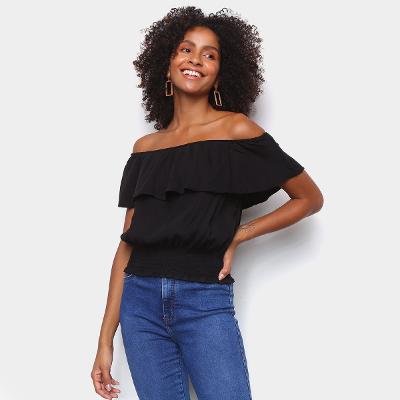 Blusa Cambos Ombro A Ombro Feminina
