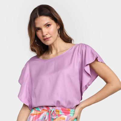 Blusa Mercatto Manga Ampla Feminina