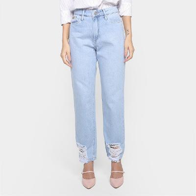 Calça Jeans Reta All Is Love Lucia Cintura Média Feminina