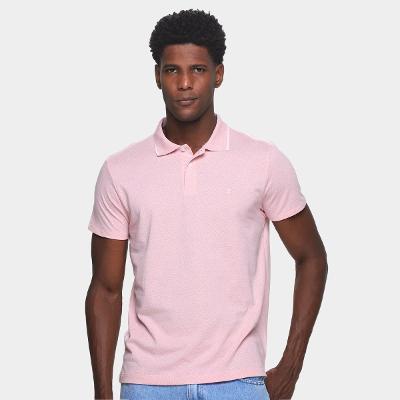 Camisa Polo Pierre Cardin Meia Malha Masculina