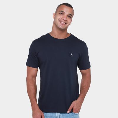 Camiseta Lucky Sailing Meia Malha Lisa Pima Masculina