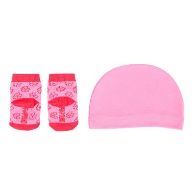 Kit Touca e Meia Recém Nascido Pimpolho Love Menina