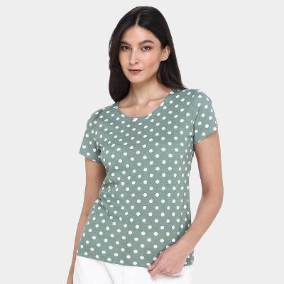 Kit Camiseta Básicos Poá c/ 2 Peças Feminina