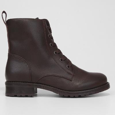 Bota Coturno Cano Curto Mooncity Básico Feminino