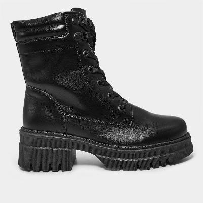 Bota Coturno Mooncity Cano Médio Feminina