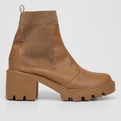 Bota Cano Curto Look Fashion Feminina
