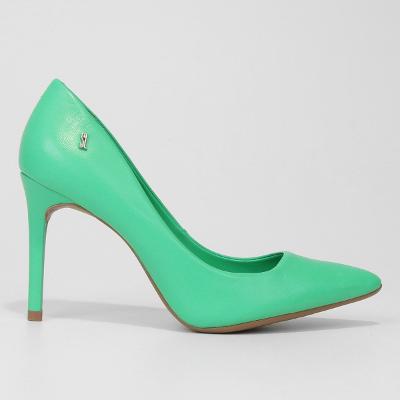 Scarpin Couro Santa Lolla Salto Fino Alto