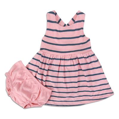 Vestido Infantil GAP Malha Listrado + Calcinha