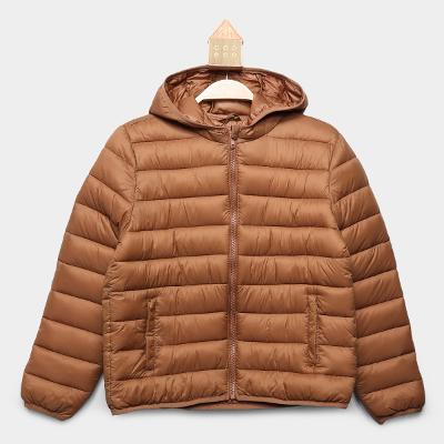 Jaqueta Puffer Infantil Hering Com Capuz