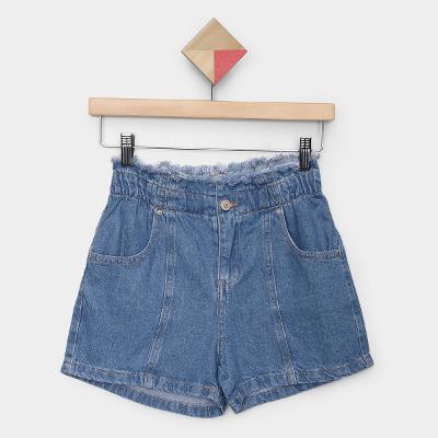 Short Jeans Infantil Hering Kids Slouchy Menina