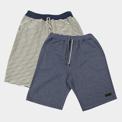 Kit Bermuda Slim Fit Básicos c/ 2 Peças Masculino