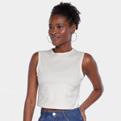 Regata Cropped Hering Casual Feminina