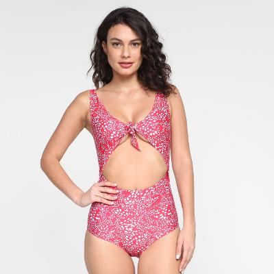 Body Água Doce Nó Frontal Estampado