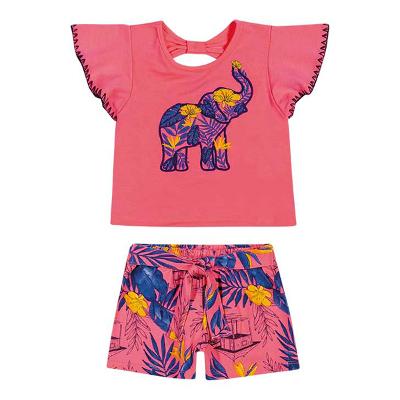 Conjunto Infantil Nanai Elefante Bordado Feminino