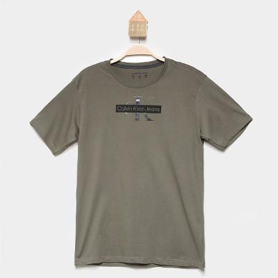 Camiseta Infantil Manga Curta Calvin Klein Casual Menino