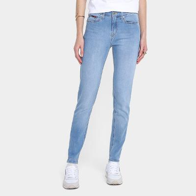 Calças Jeans Skinny Tommy Jeans Ab Nora Mr Skn Feminina