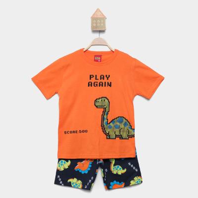 Conjunto Infantil Kyly Play Again Dino Menino