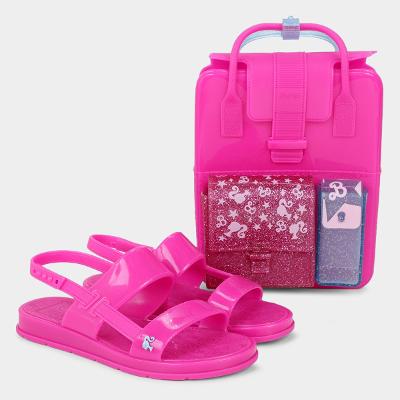 Sandália Infantil Grendene Kids Barbie Color Mochila Menina