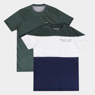 Kit Camiseta Industrie Casual Masculina - 2 Peças