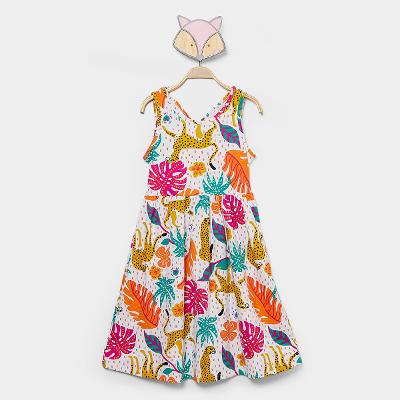 Vestido Infantil Kyly Selva Menina