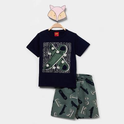 Conjunto Infantil Curto Kyly Skate Menino