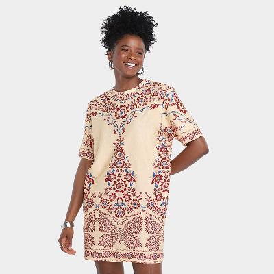 Vestido Farm T-Shirt Borbolina Feminino