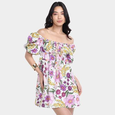 Vestido Farm Curto Banana Flor