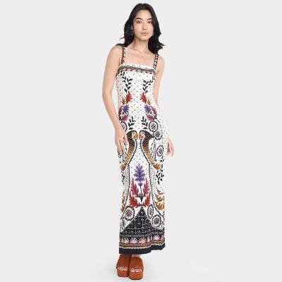 Vestido Farm Midi Tapete de Arara