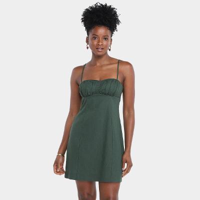 Vestido Farm Curto Franzido