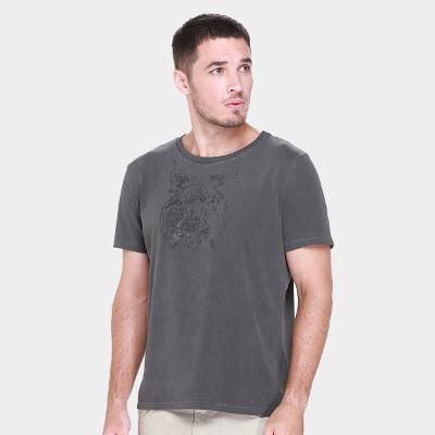 Camiseta Ellus Washed Lynx Classic Masculina
