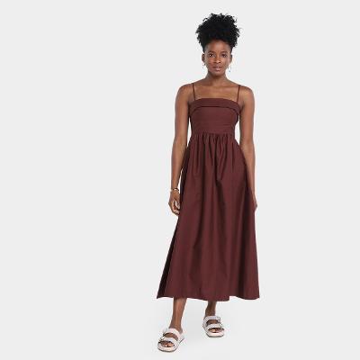 Vestido Farm Alcinhas Longo Feminino