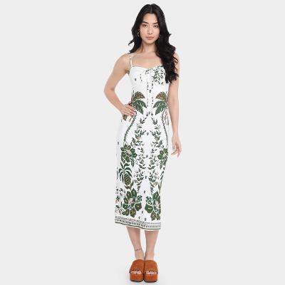 Vestido Farm Midi Mari Feminino
