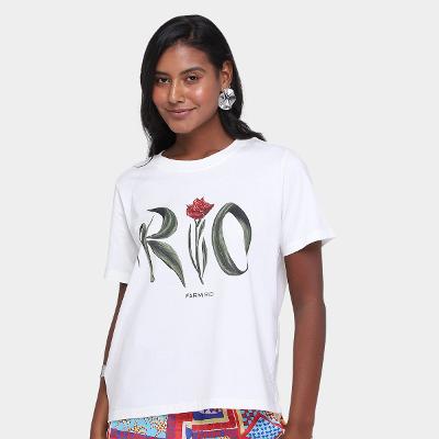 Camiseta Farm Fit Rio Flor Feminina
