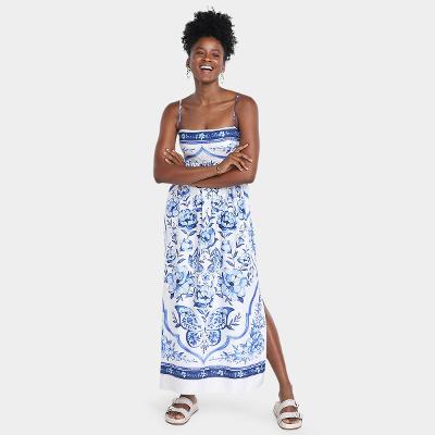Vestido Farm Cropped Jardim de Porcelana Feminino