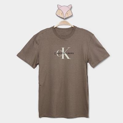 Camiseta Infantil Calvin Klein Logo Reissue CKJJ120H Menino