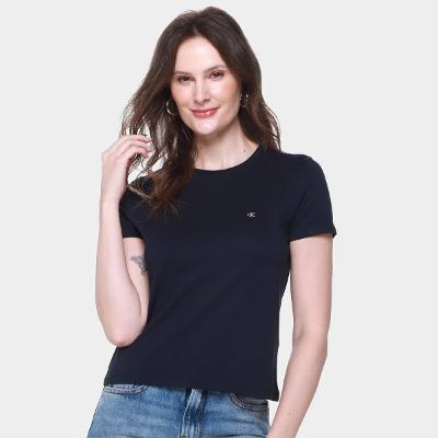 Camiseta Calvin Klein Logo Bordado Feminina