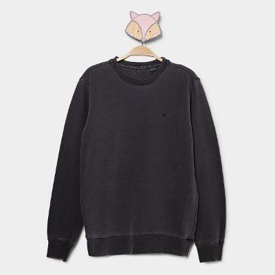Moletom Infantil Calvin Klein Logo Monograma Pigmento Menino